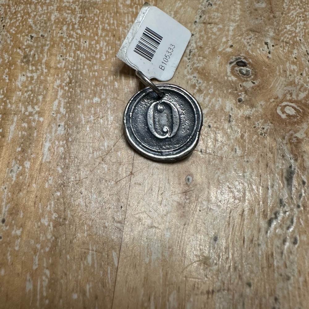 Waxing Poetic Sterling Silver Initial O Necklace Charm